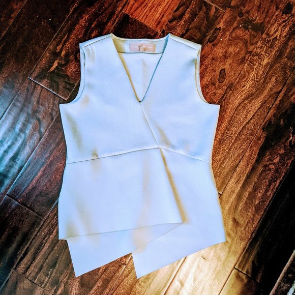 Elizabeth & Clarke Structured Grey Peplum Bias 2 - Picture 1 of 3